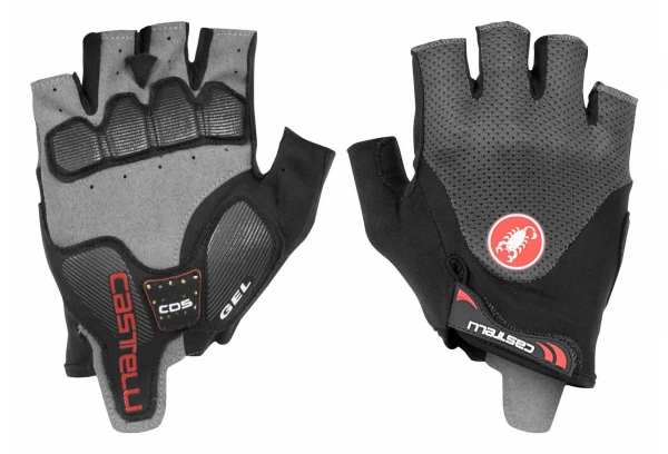 Paire De Gants Courts Castelli Arenberg Gel 2 Gris Noir 1 Paire De Gants Courts Castelli Arenberg Gel 2 Gris Noir