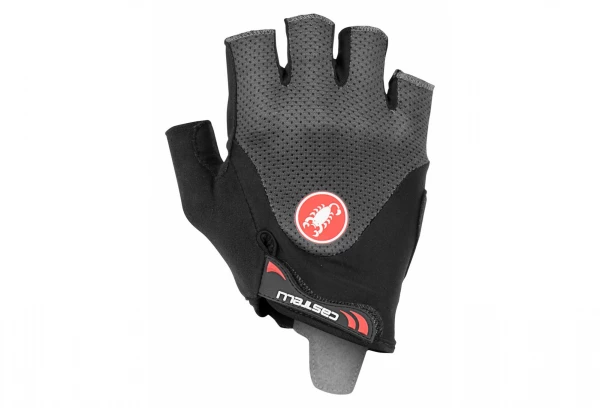 Paire De Gants Courts Castelli Arenberg Gel 2 Gris Noir 2 Paire De Gants Courts Castelli Arenberg Gel 2 Gris Noir – Image 2