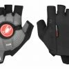 Paire De Gants Courts Castelli Rosso Corsa Espresso Noir Bleu
