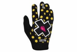 Gants Longs VTT Muc-Off Polka Jaune / Noir