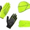Pack Gants + Tour De Cou + Sous-Casque GripGrab Hi-Vis Cycling Essentials Jaune Fluo