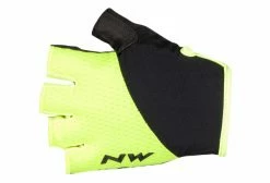 Paire De Gants Courts Northwave Fast Jaune / Noir