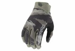 Gants Troy Lee Designs AIR BRUSHED Camo ARMY Vert