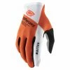 Gants Longs 100% Celium Orange / Blanc