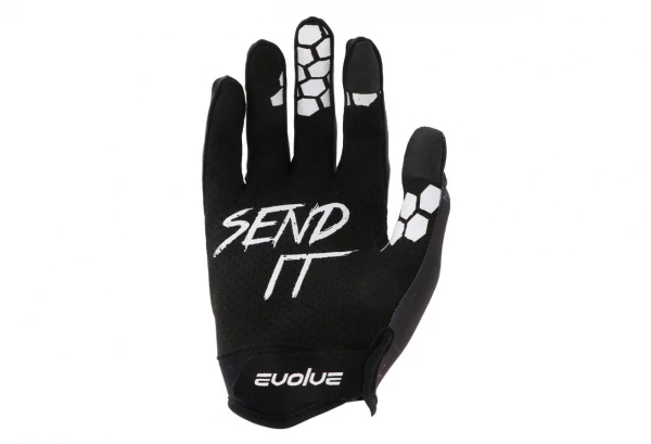 Gants Evolve Splatter Blanc / Noir 2 Gants Evolve Splatter Blanc / Noir – Image 2