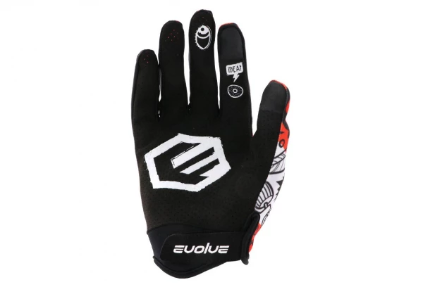 Gants Enfant Evolve Passion Rouge / Blanc / Noir 2 Gants Enfant Evolve Passion Rouge / Blanc / Noir – Image 2