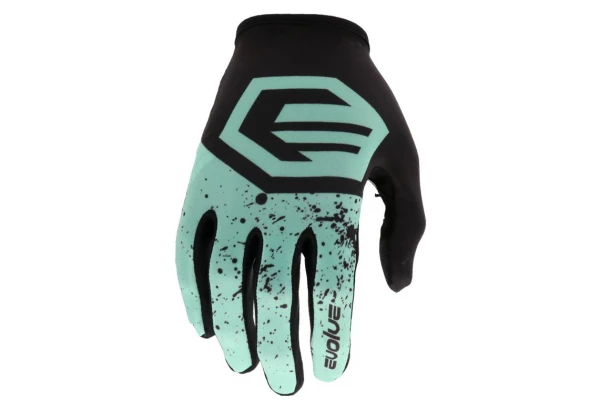 Gants Evolve Splatter Menthe / Noir Gris / Noir 3 Gants Evolve Splatter Menthe / Noir Gris / Noir – Image 3