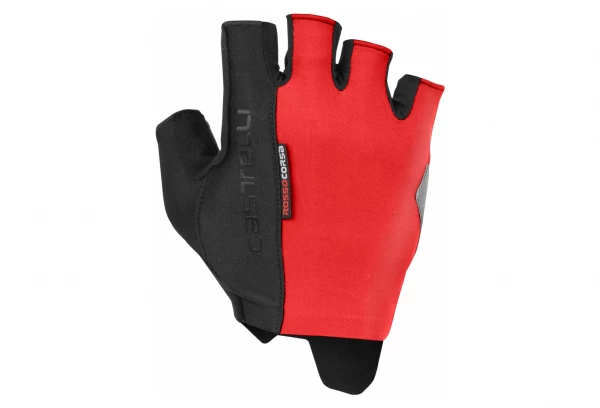 Paire De Gants Courts Castelli Rosso Corsa Espresso Rouge Noir Noir / Noir 2 Paire De Gants Courts Castelli Rosso Corsa Espresso Rouge Noir Noir / Noir – Image 2