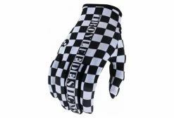 Gants Troy Lee Designs FLOWLINE CHECKERS Blanc/Noir
