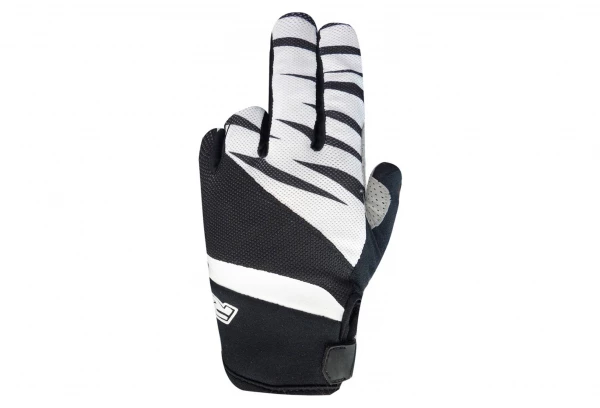 Racer 1927 Paire De Gants Longs Racer GP Style Noir Blanc 1 Racer 1927 Paire De Gants Longs Racer GP Style Noir Blanc