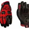 Five Gloves Paire De Gants Longs Five DH Rouge Noir Noir / Noir