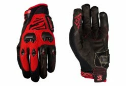Five Gloves Paire De Gants Longs Five DH Rouge Noir Noir / Noir