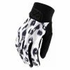 Gants Longs Femme Troy Lee Designs Luxe Wild Cat Blanc Blanc / Noir