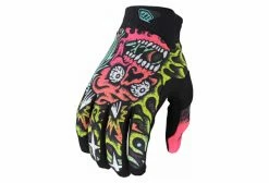 Gants Troy Lee Designs Air Skull Demon Orange / Vert