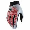 Gants Longs 100% Geomatic Blanc / Rouge Jaune / Blanc
