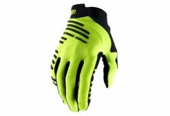 Gants Longs 100% R-Core Jaune Fluo