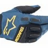 Gants Alpinestars Freeride Bleu Foncé / Jaune Soufre Rouge / Blanc