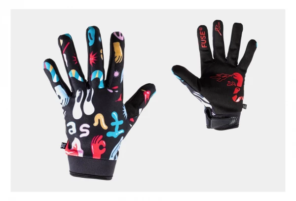 Fuse Protection Gants Longs Fuse Chroma Glove Crazy Snake Noir Noir / Violet / Rose 3 Fuse Protection Gants Longs Fuse Chroma Glove Crazy Snake Noir Noir / Violet / Rose – Image 3