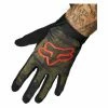 Paire De Gants Longs Fox Flexair Ascent Vert/Rouge