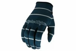 Gants Troy Lee Designs FLOWLINE STRIPE Bleu Gris