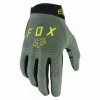 Paire De Gants Longs Fox Ranger Gel Vert Rouge