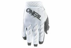 Paire De Gants Longs O'Neal Prodigy Race Blanc / Gris