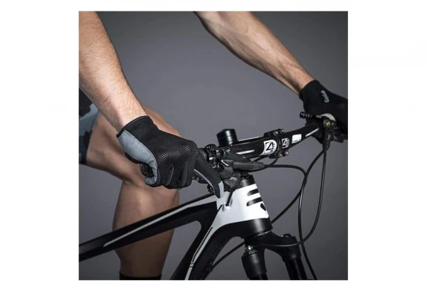 Gants Longs GripGrab Shark Padded Bleu Bleu / Noir 3 Gants Longs GripGrab Shark Padded Bleu Bleu / Noir – Image 3