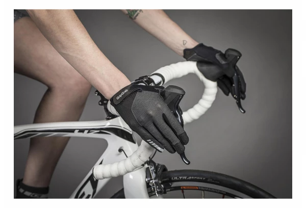 Paire De Gants Longs Femme GripGrab ProGel Noir Gris 4 Paire De Gants Longs Femme GripGrab ProGel Noir Gris – Image 4