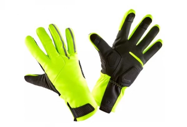 Gants Hiver Triban Velo 900 Jaune Fluo 2 Gants Hiver Triban Velo 900 Jaune Fluo – Image 2